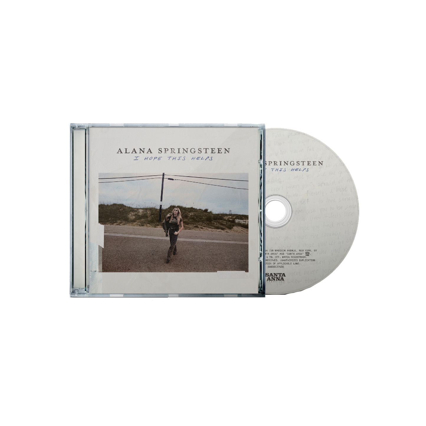 Alana Springsteen - I HOPE THIS HELPS CD - Signed